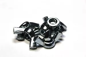 (250) 1/4"-20 WING NUTS -COARSE THREAD- ZINC - Picture 1 of 1