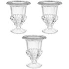 3Pcs Glass Vase Glass Flower Vase Wedding Glass Urn Vase Glass Urn Centerpiece