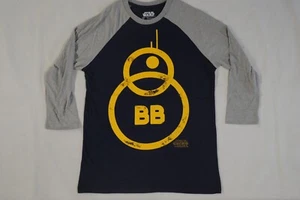 STAR WARS THE FORCE AWAKENS BB UNIT BASEBALL JERSEY T SHIRT NEW OFFICIAL MOVIE - Picture 1 of 4