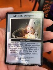 ATTACK OUTPOST 1998 THE GREAT WAR BABYLON 5 CCG COLLECTORS CARD NEAR MINT