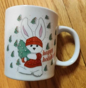 Vintage Happy Holidays! Christmas Mug - Picture 1 of 2