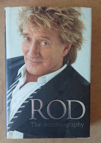 Rod Stewart signed The Autobiography Book Cover