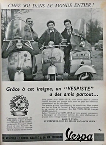PUBLICITÉ DE PRESSE 1956 VESPA LE VÉHICULE LE MIEUX ADAPTÉ POUR LA VIE - SCOOTER - Imagen 1 de 1