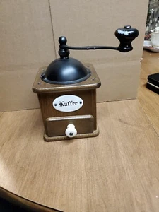 Zassenhaus Coffee Grinder Rare Vintage German Wooden Kaffee no 153 stamped  - Picture 1 of 12