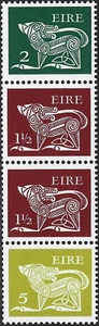 1974 Irland Sg 289c Coil Strip MNH - Bild 1 von 2