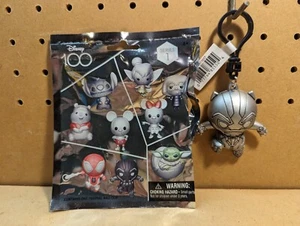 Disney 100 Platinum NEW Black Panther Blind Bag Monogram Keychain Action Figure - Picture 1 of 6