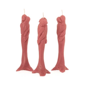3x Vela de cera de abejas Stella Der Love rosa hecha a mano vela ritual 36350 - Imagen 1 de 1