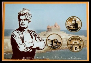 113.INDIA 2012 USED & CANCELLED POSTCARD SWAMI VIVEKANAND BIRTHDAY CELEBRATIONS - Picture 1 of 2