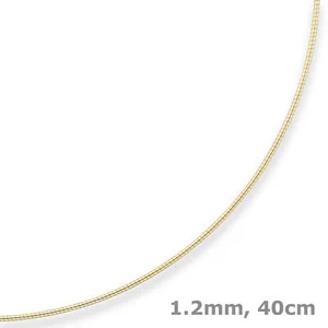 Collar Omega De 1,2Mm De Grosor De 750 Oro Amarillo 40Cm - Imagen 1 de 3