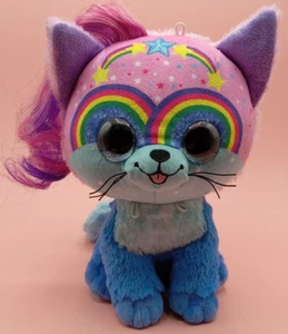 Peluche Little Bow Pets Twinkle Bow Cat 9" Rainbow Pink Blue 2019 - Imagen 1 de 12