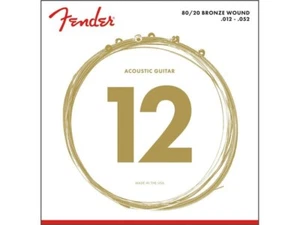 NEW Fender 70L 80/20 Bronze Acoustic Guitar Strings 12-52, P/N: 0730070403 - Picture 1 of 1
