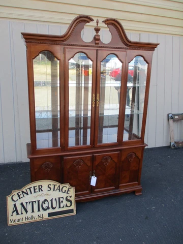 62968  Mahogany 2 pc. Curio China Cabinet Cover