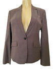 BOSS HUGO BOSS Janore Jacket Blazer Stretch Wool One Button Purple Peak Lapel 8