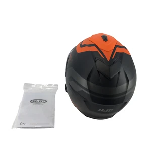 HJC i71 Solid Full Face Helmet Size- L Color: Black / Orange #SC9879 - Picture 1 of 11