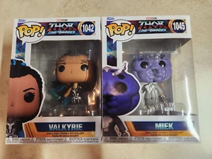 MARVEL THOR LOVE AND THUNDER MIEK and VALKYRIE FUNKO POP VINYL FIGURE 1045 1042 - Picture 1 of 4