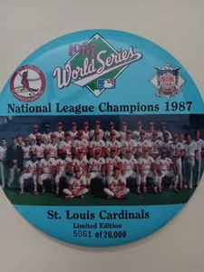 St. Louis Cardinals 1987 World Series Limited Edition #/d Team Photo 6" Pin - Picture 1 of 1