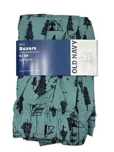 Old Navy Herren Boxershorts weich gewaschen 3,75” Schrittlänge Camping Größe Small XXL - Bild 1 von 3