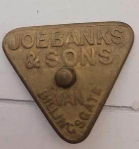  Billingsgate Messing Medaille Joe Banks Van 11 66 & 67 Billingsgate Fish Mongers  - Bild 1 von 8