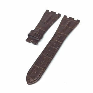 28mm Brown Horn Back Genuine Leather Strap Band fits AP ROO 42mm Watch - Picture 1 of 2