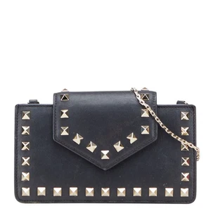 VALENTINO Rock studs Chain Shoulder Bag Women 【Used】 - Picture 1 of 17