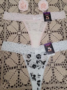 MAIDENFORM Thongs Size 9 2XL Lot of 2 Stretch Lace MSRP$ 24.00 # DMESLT - Picture 1 of 13