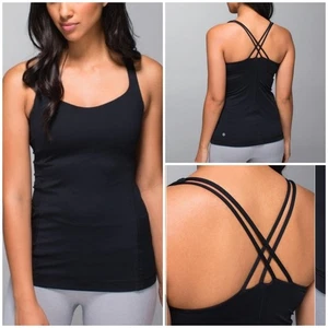 Lululemon Free To Be Tank Luxtreme integrierter BH schwarz Damengröße 6 - Bild 1 von 10