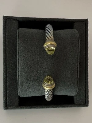 DAVID YURMAN - Pulsera Clásica Limón Citrino Oro Plata 7mm. Foto 1 de 4