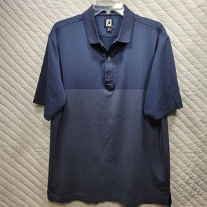 Camisa Polo Footjoy Para Hombres Grande Azul Rendimiento Cascanueces Club de Golf - Imagen 1 de 8