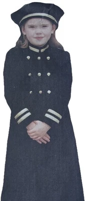 1980s Double Breasted Overcoat Tailored Coat Beret Vogue 8864 Sewing Pattern - Image 1 of 3