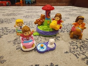 V Tech Go Go Smart & Friends LOT OF 4-ALL TESTED/WORKING. Merry Go Round Horse - Picture 1 of 4