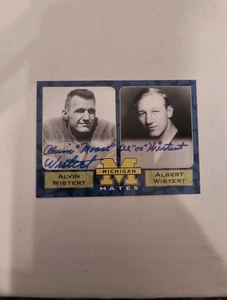 TK Legacy Michigan Wolverines Mates Alvin & Albert Wistert Dual Auto 238/250 - Picture 1 of 5