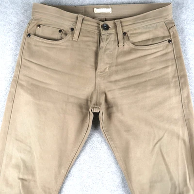 Jeans sin marca Selvedge Denim UB207 Tapered Talla 29 30x30 Hombres Botón Fly 12.5oz Foto 1 de 4