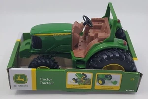 John Deere Licensed Die Cast & Plastic 8" Toy Tractor By Tomy New Farm - Picture 1 of 3