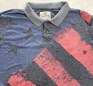 Roebuck & Co Herren Kurzarm Polo Gr. XXL 2XL grau rot blau Kragen American - Bild 1 von 9