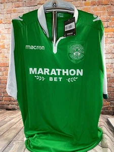 Hibernian Football Shirt Macron Top 2017/2018 BNWT 6XL (A1) - Picture 1 of 9
