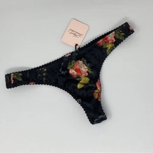 Agent Provocateur Elora Floral Silk Thong AP4 Large NWT - Picture 1 of 12