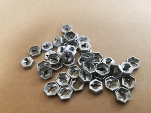 Hex Push Nuts 4-40 5/16" nut Lots Of 100 - Picture 1 of 3