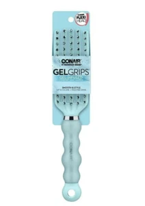 Conair Gel Grips Porcupine Detangle Vent Hair Brush Smooth & Style - Light Blue - Picture 1 of 1
