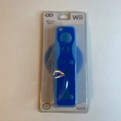 Wii Wii U Remote Glove Protective Silicone Cover improves Grip for Gameplay Blue - Image 1 of 4