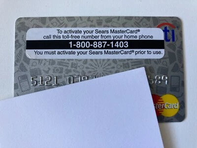 Expired Citi Bank Sears Master Card Platinum Credit Card with Sticker Store - Image 1 of 2