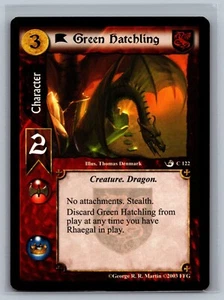 A Game of Thrones CCG Green Hatchling #122 GOT TCG Ice and Fire Edition - Picture 1 of 2