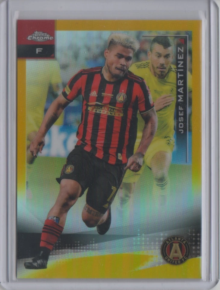 2021 Topps Chrome MLS Variation Gold Refractor #20 Josef Martinez 28/50 SP - Image 1 of 2