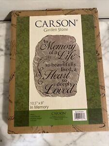 Carson, Garden Stone "In Memory"