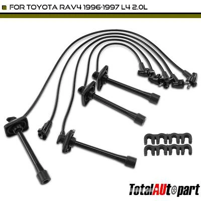 5x Nuevos juegos de cables de bujía para Toyota RAV4 1996-1997 L4 2,0 L 5 mm 90919-21609 Foto 1 de 4