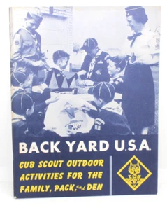 Folleto de actividades al aire libre Cub Scout 1965 paquete familiar y guarida Back Yard EE. UU. - Imagen 1 de 7