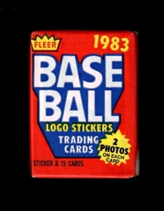 1983 Fleer Baseball 15-card "wax" pack - Picture 1 of 2