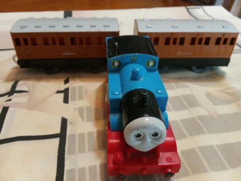 Track Master Annie and Clarabel with Thomas Cover