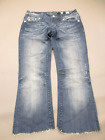 Miss Me Size 27  Womens Cotton Blend Sequined Zip Fly Pocket Cropped Jeans 374