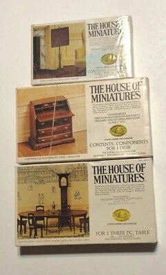 Мебель для кукольного домика X-Acto House of Miniatures лот 40021 40006 40042 - Изображение 1 из 3