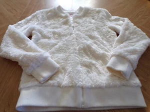 Girls Size 12/14  Justice Soft Fuzzy Zip Up Jacket  NWOT - Picture 1 of 1
